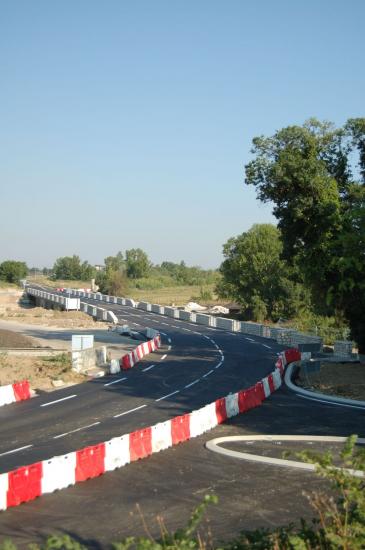 Le pont ouvert à la circulation