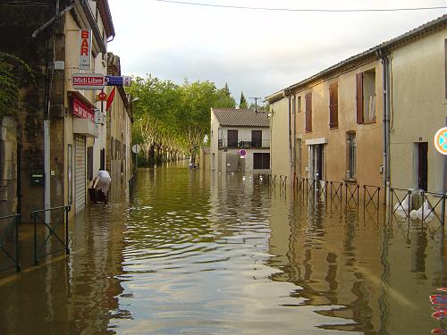 Inondations à Vestric le 8/09/2005